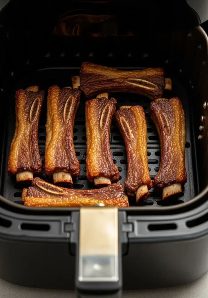 A collage showing four ways to cook country style ribs slow cooker, Instant Pot, smoker, and air fryer