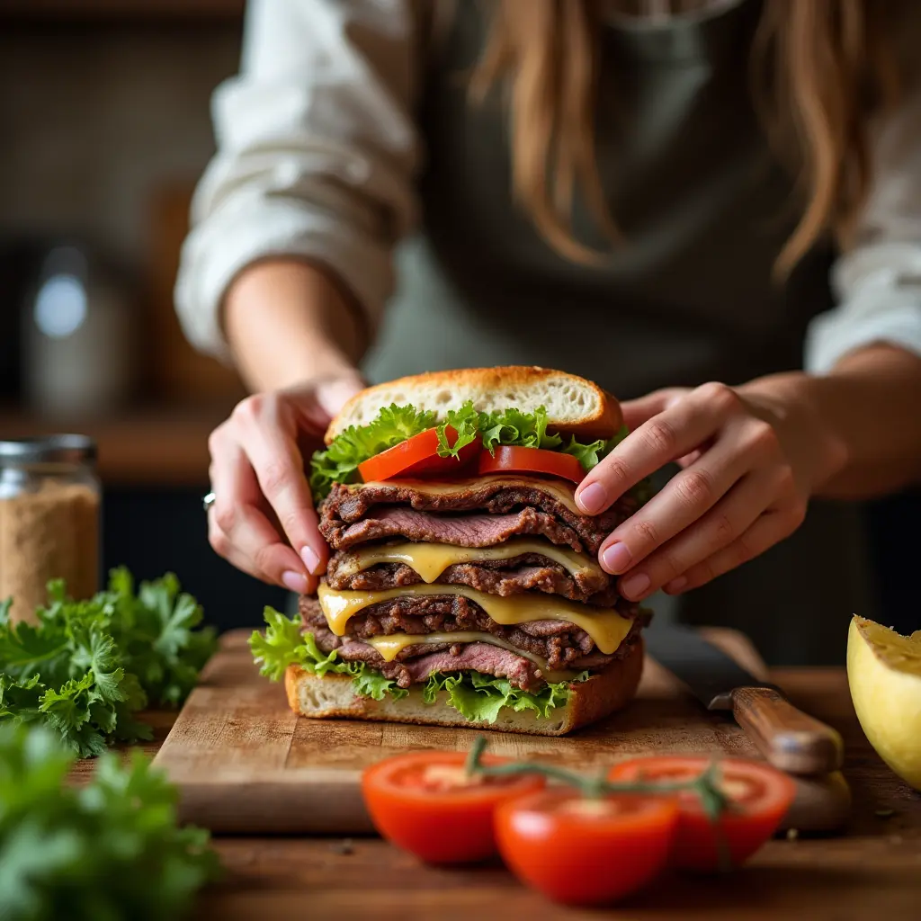 tri tip sandwich