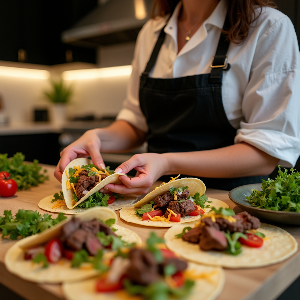 leftover steak tacos