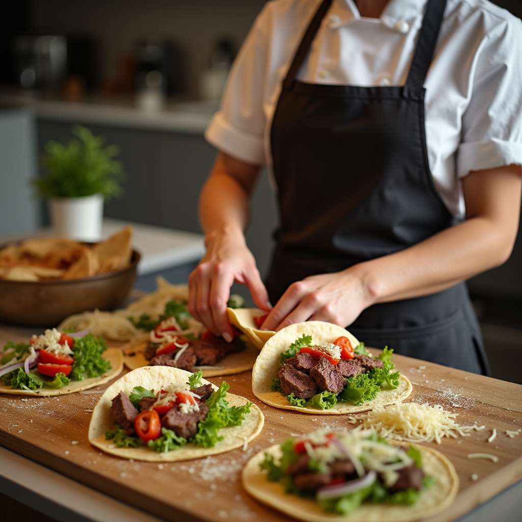 leftover steak tacos