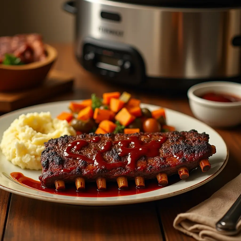 slow cooker boneless beef ribs
