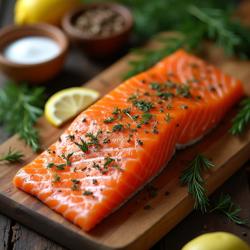 smoked salmon dry brine