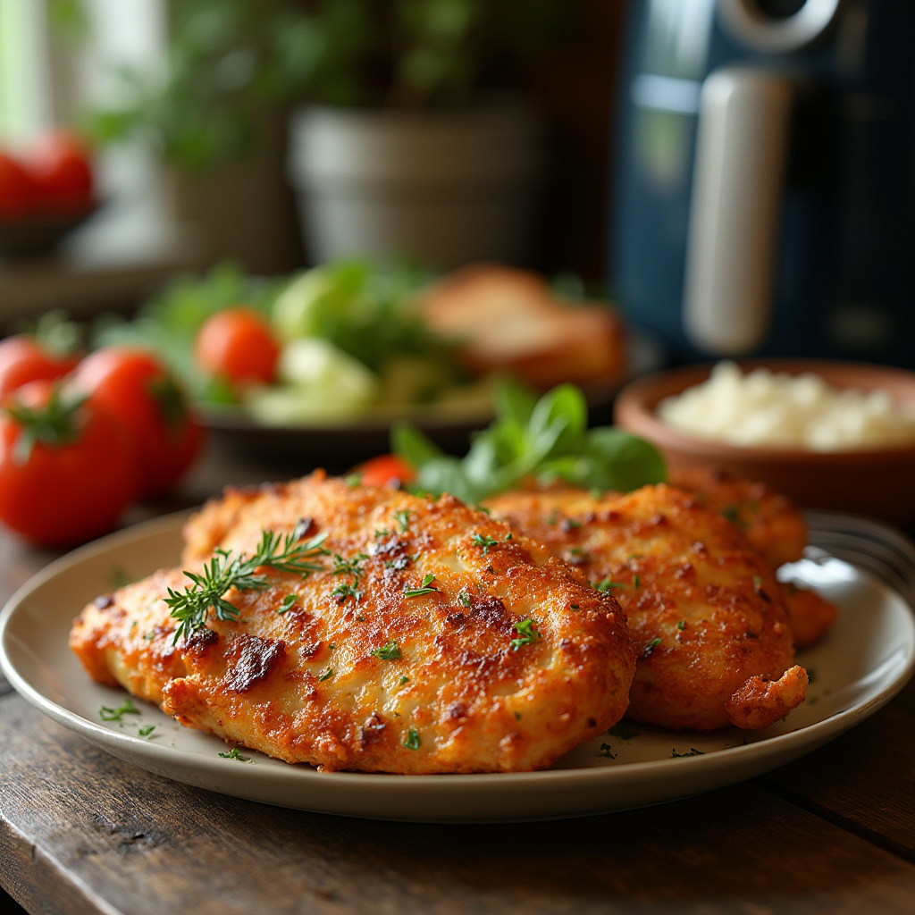 how long to cook thin chicken breast in air fryer