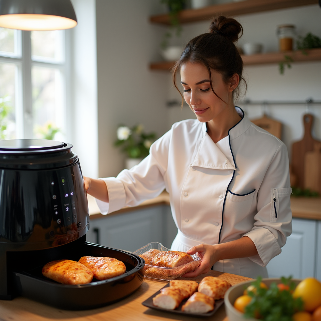 how long to cook thin chicken breast in air fryer