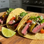 leftover steak tacos