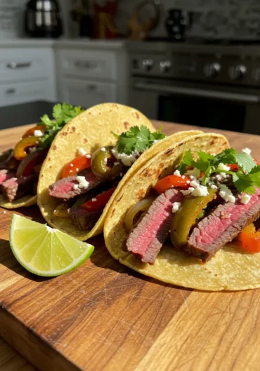 leftover steak tacos