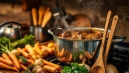 beef stew recipe on stove