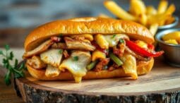 chicken cheese steak recipe