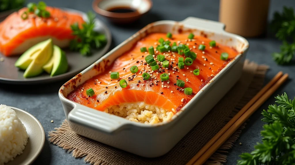 sushi salmon bake