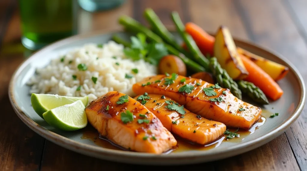 pineapple glazed salmon