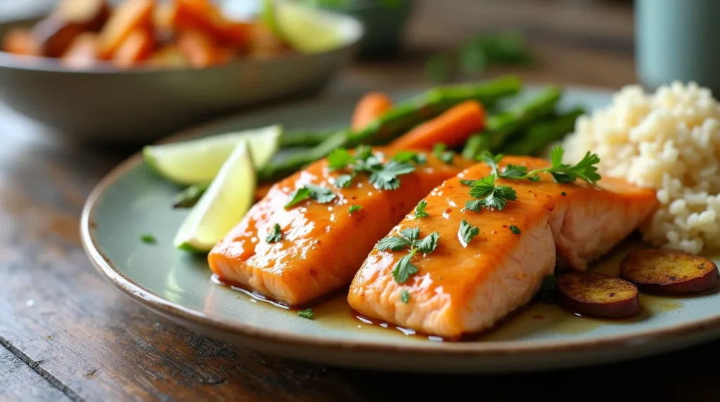 pineapple glazed salmon