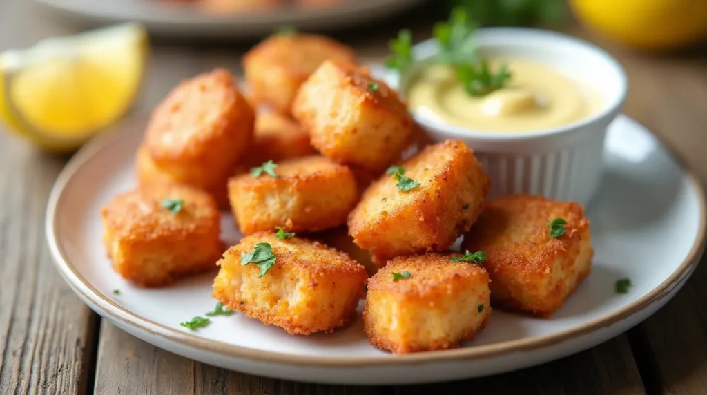 crispy salmon bites air fryer