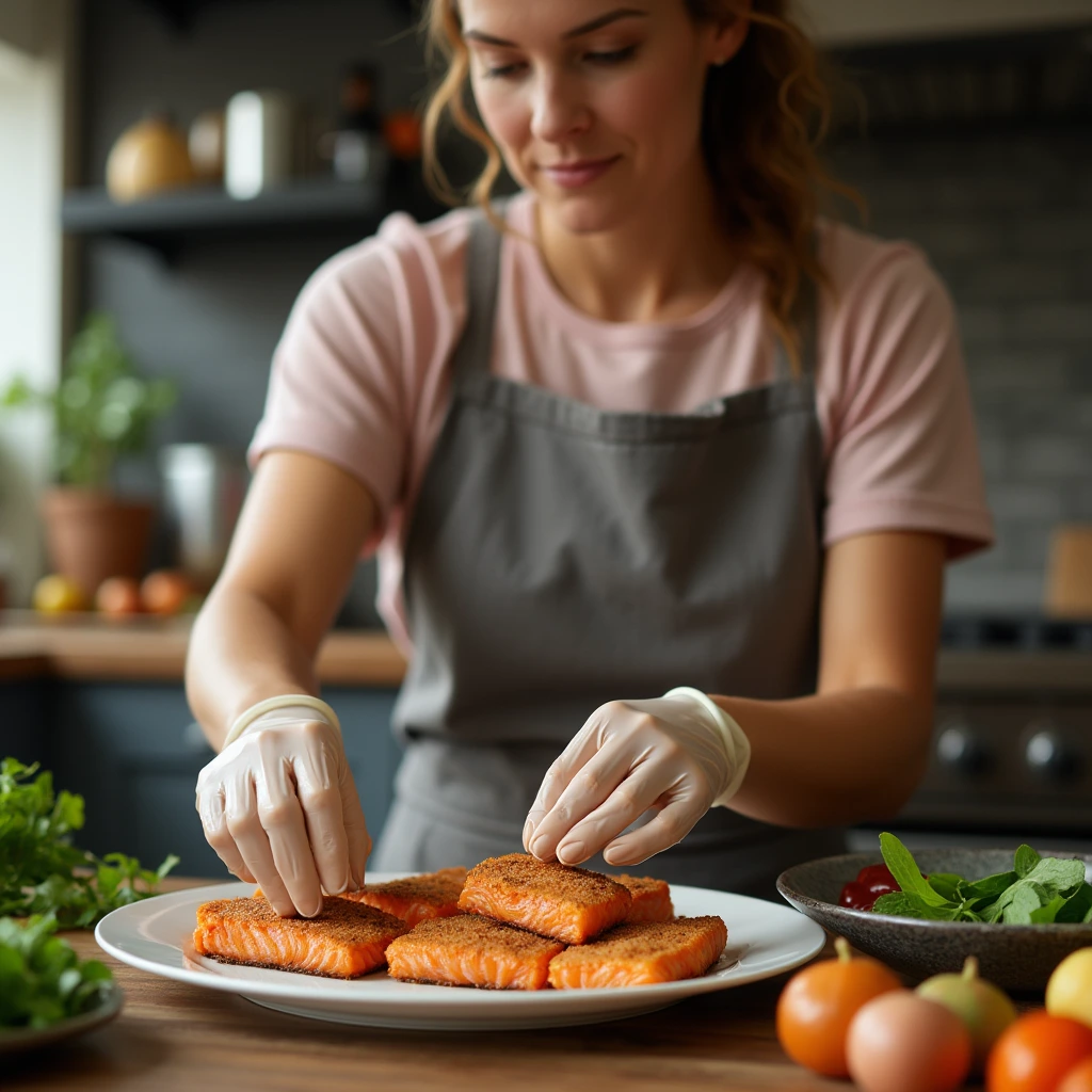 baked salmon bites