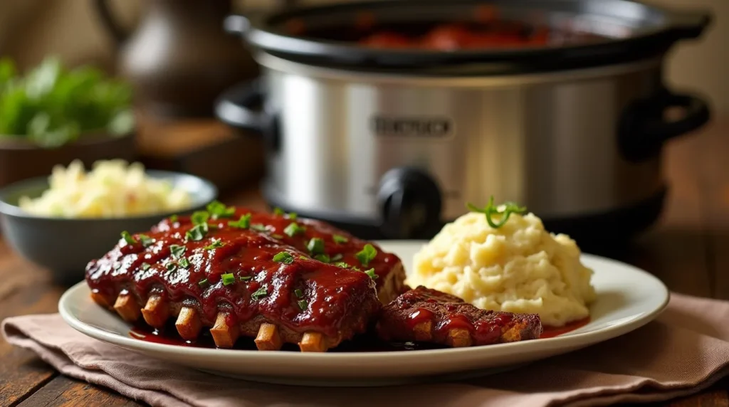 beef country ribs crockpot recipe