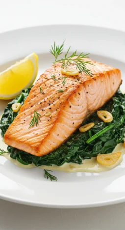 salmon spinach recipe
