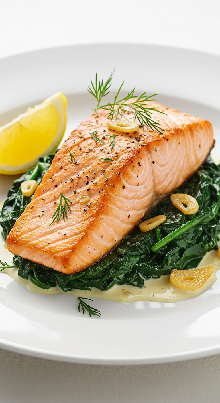 salmon spinach recipe
