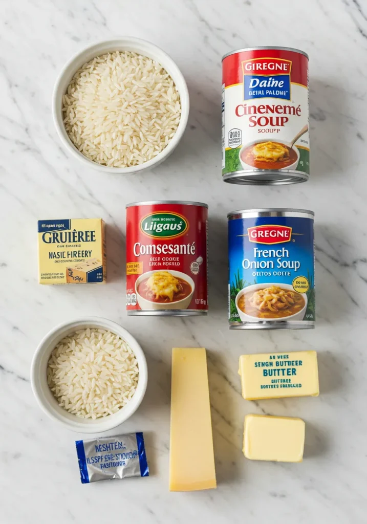 Ingredients french onion soup rice recipe