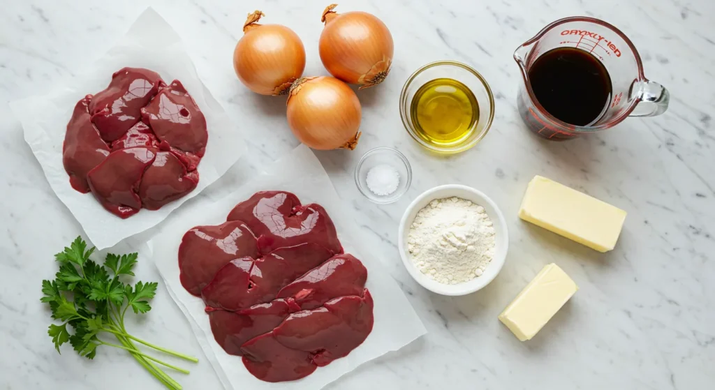 Ingredients lamb liver recipe