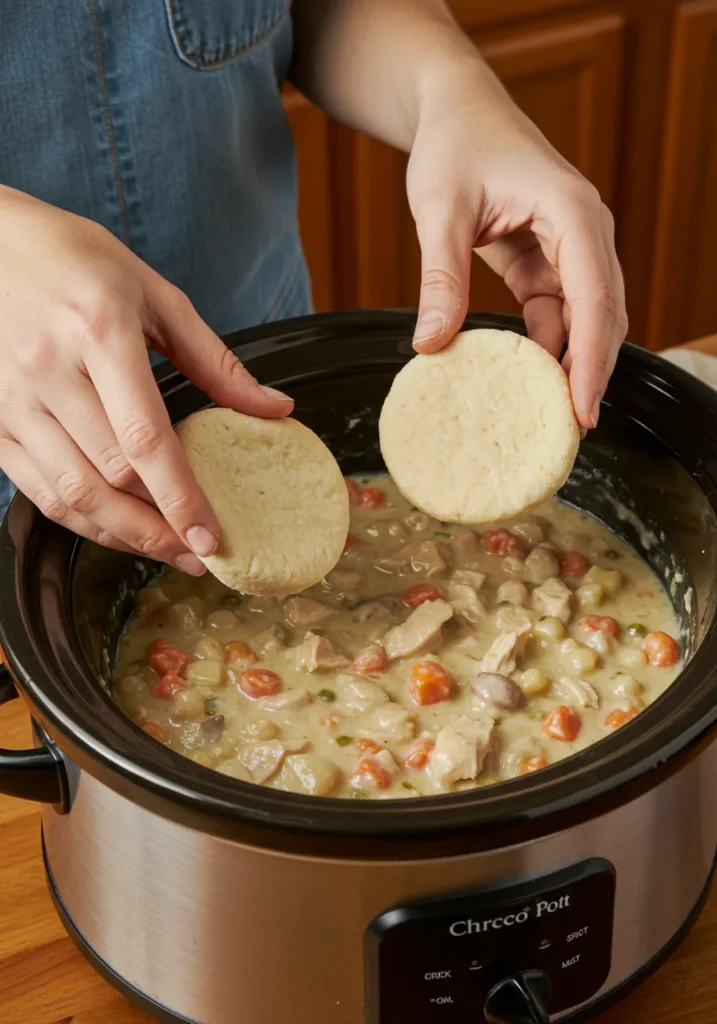 Instructions chicken pot pie crock pot recipe