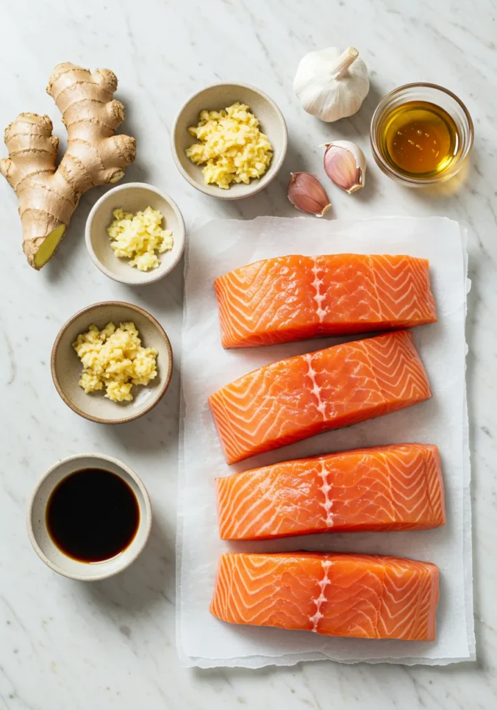 Ingredients recipe salmon belly